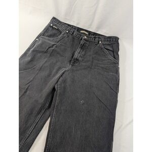 Y2K Lowrider Baggy Jeans 36x30 Cargo Cholo The Widening Vintage Black Wide Denim